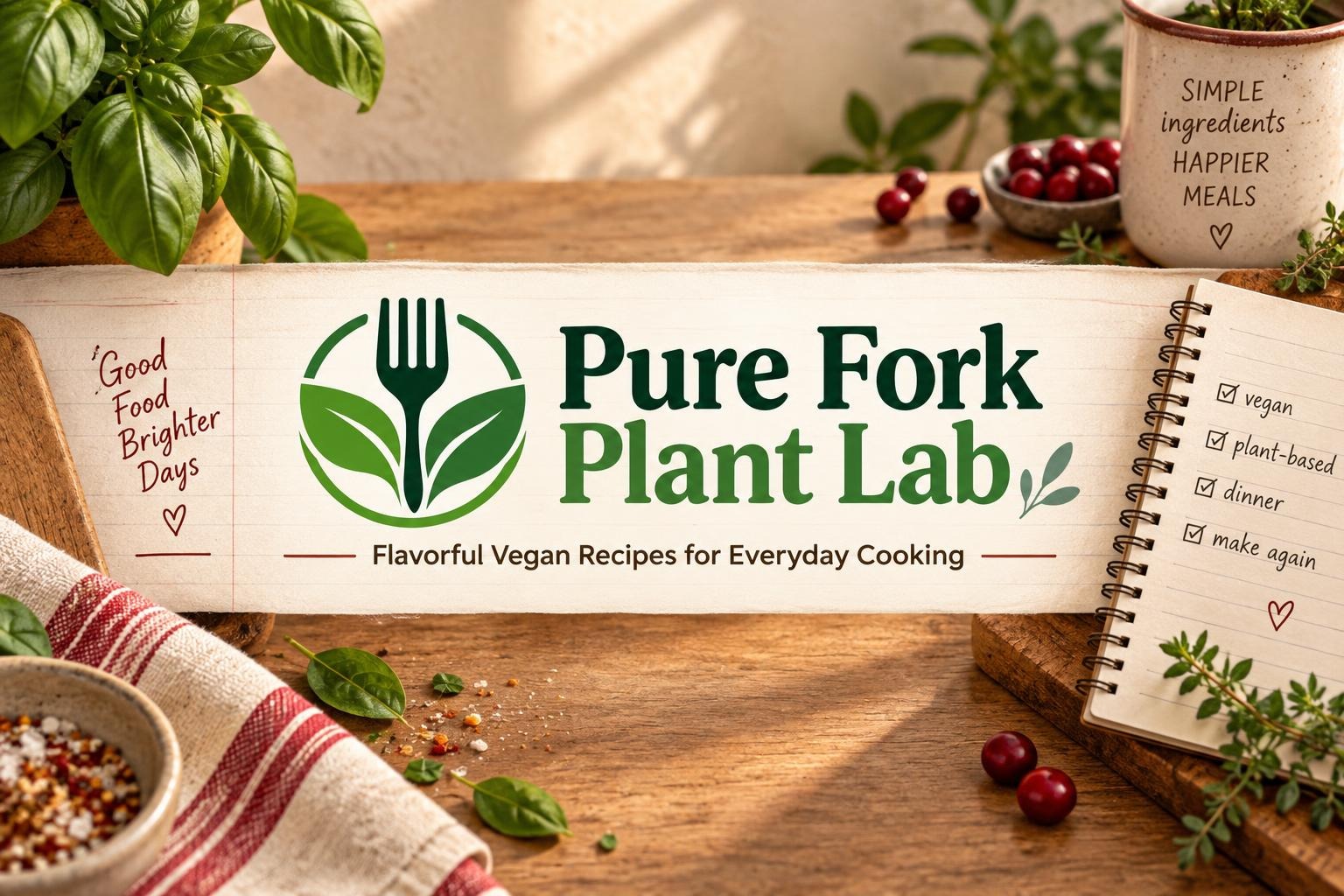 Pure Fork Plant Lab creator kitchen
