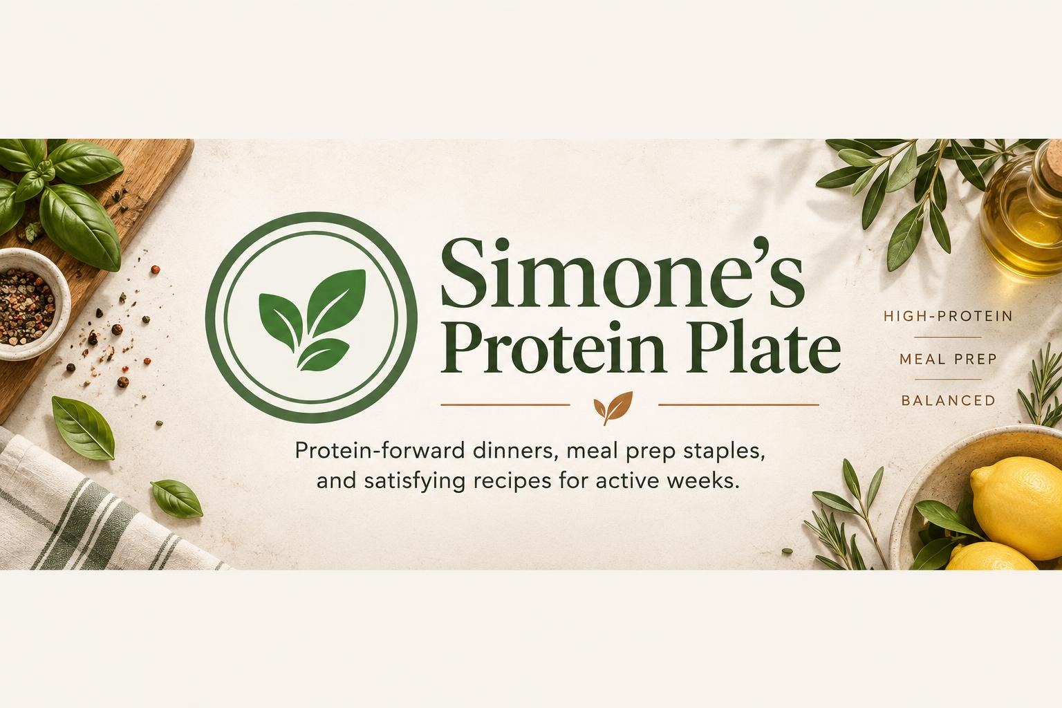 Simone's Protein Plate Simone's Protein Plate creator kitchen