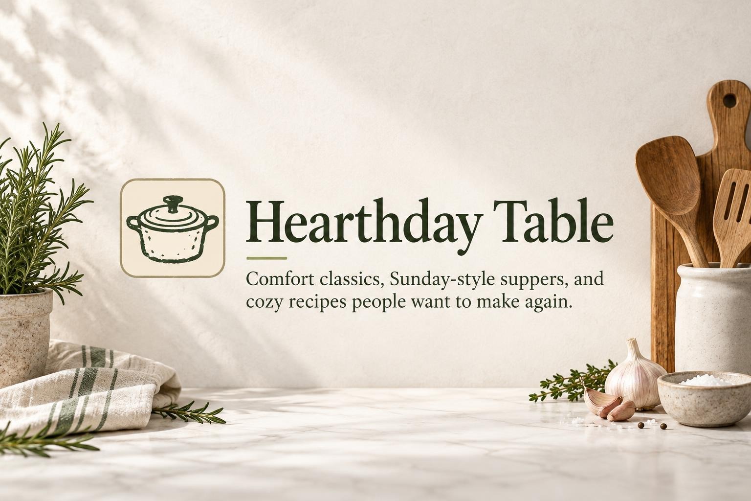 Hearthday Table creator kitchen