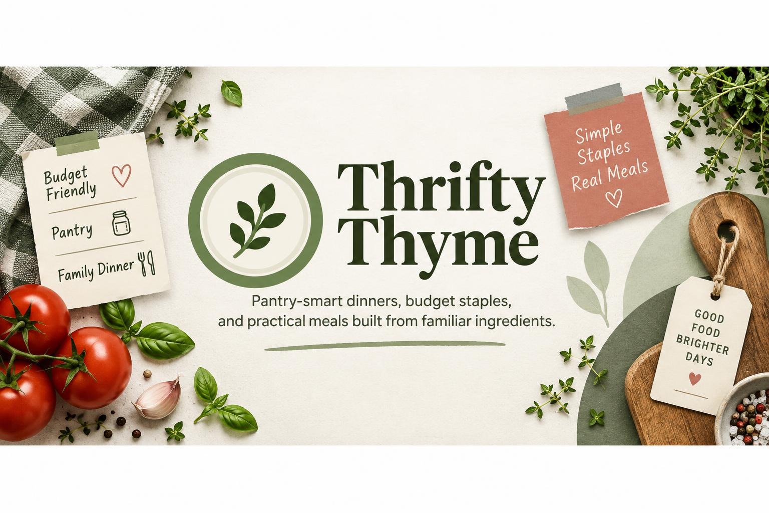 Thrifty Thyme creator kitchen