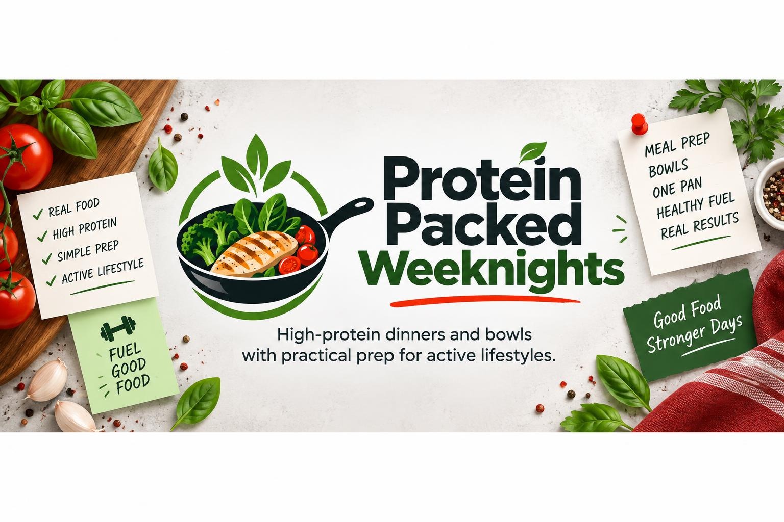 Protein Packed Weeknights creator kitchen