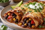 Black Bean Enchiladas recipe from Plant Powered Kitchen
