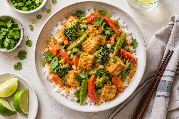 Grab-and-Go Red Curry Vegetable Tofu Packs Grab-and-Go Red Curry Vegetable Tofu Packs recipe from Sunday Box Kitchen