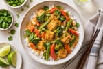 Grab-and-Go Red Curry Vegetable Tofu Packs recipe from Sunday Box Kitchen