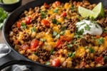 One-Pan Keto Taco Skillet recipe from Keto Table