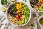 Garden Black Bean Mango Bowls recipe from Bright Balance Kitchen