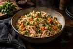 Slow Cooker Chicken and Rice recipe from The Frosted Fork