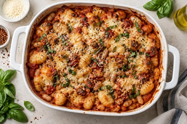 Tomato Basil Gnocchi Bake Tomato Basil Gnocchi Bake recipe from Verdigrain Table