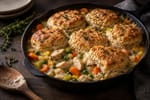 Lightened-Up Skillet Chicken Pot Pie recipe from The Snap Skillet