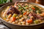Sunday Slow Cooker Ham and Beans recipe from Heritage Fork Suppers