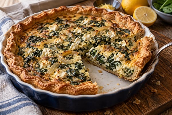Spinach Feta Quiche Spinach Feta Quiche recipe from Plant Powered Kitchen