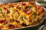 Cheesy Bacon Breakfast Casserole recipe from Sunrise & Crumb