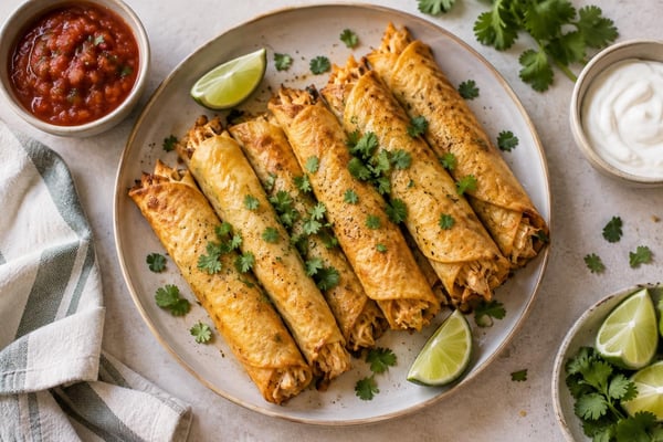Chicken Taquitos Chicken Taquitos recipe from Pebble Plate Kids