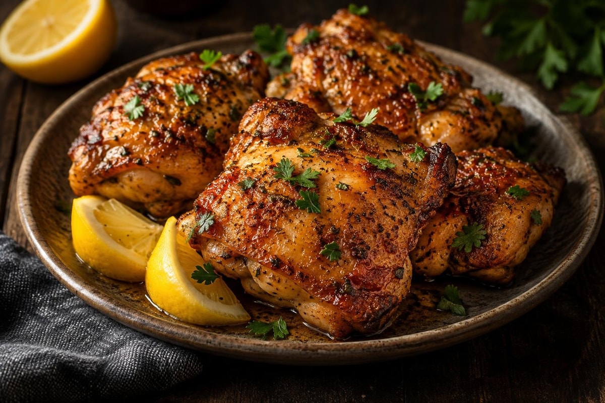 Air Fryer Chicken Thighs Air Fryer Chicken Thighs recipe from The Snap Skillet