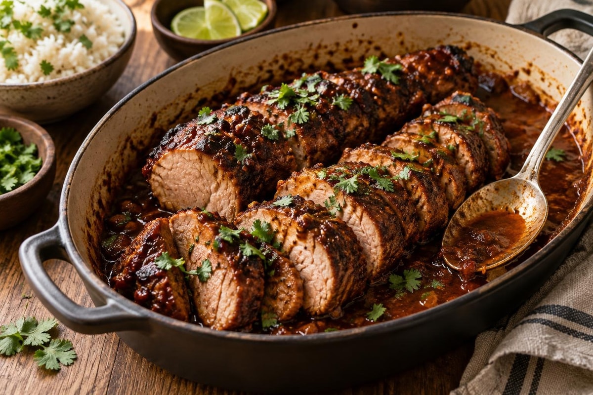 Smoky Chipotle Pork Tenderloin Smoky Chipotle Pork Tenderloin recipe from Clear Brook Kitchen