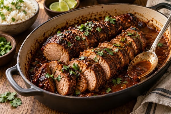 Smoky Chipotle Pork Tenderloin recipe from Clear Brook Kitchen