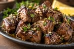 Garlic Butter Steak Bites with Fresh Herbs recipe from Simone's Protein Plate