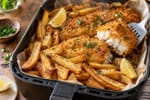 Air Fryer Fish And Chips recipe from The Snap Skillet