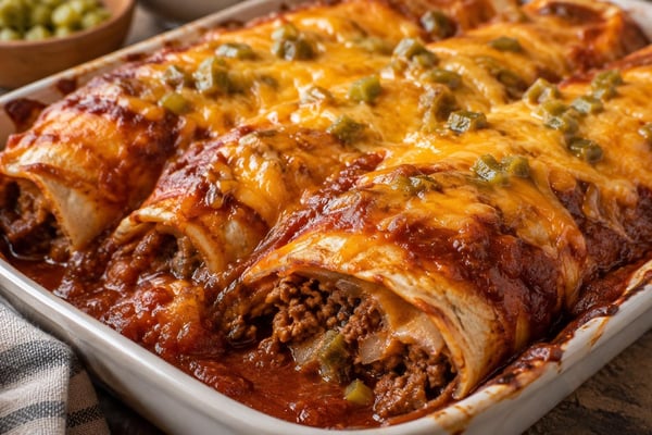 Baked Enchiritos recipe from Thrifty Thyme