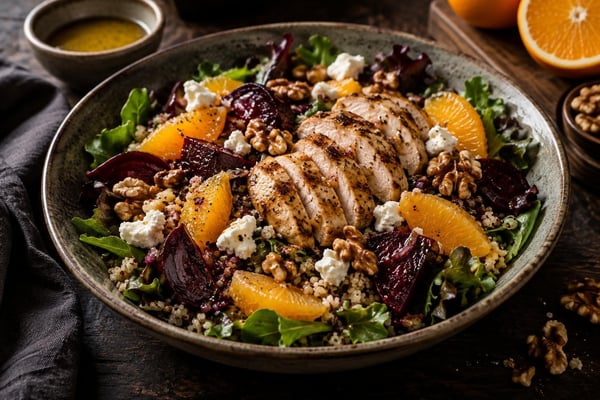 Glow Beet Citrus Goat Cheese Salad Glow Beet Citrus Goat Cheese Salad recipe from Bright Balance Kitchen