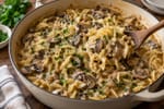 Slow-Simmer Mushroom Stroganoff Noodles recipe from Velvet Spoon Kitchen