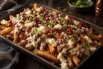 Southern-Style Disco Fries Gravy Poutine Tray recipe from Velvet Spoon Kitchen