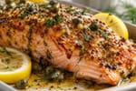 Salmon Dill Mustard Glaze Tray recipe from Sabbath Table Studio