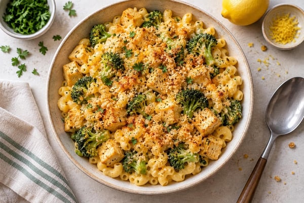 Cheesy Chicken Broccoli Mac recipe from The Verdant Spoon