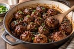 Sweet Teriyaki Meatballs recipe from Little Bites Kitchen