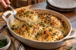 Garlic Herb Cheese Chicken recipe from Pebble Plate Kids