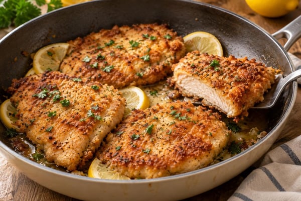 Lightning Crispy Parmesan Chicken Cutlets Lightning Crispy Parmesan Chicken Cutlets recipe from Quarter Hour Table