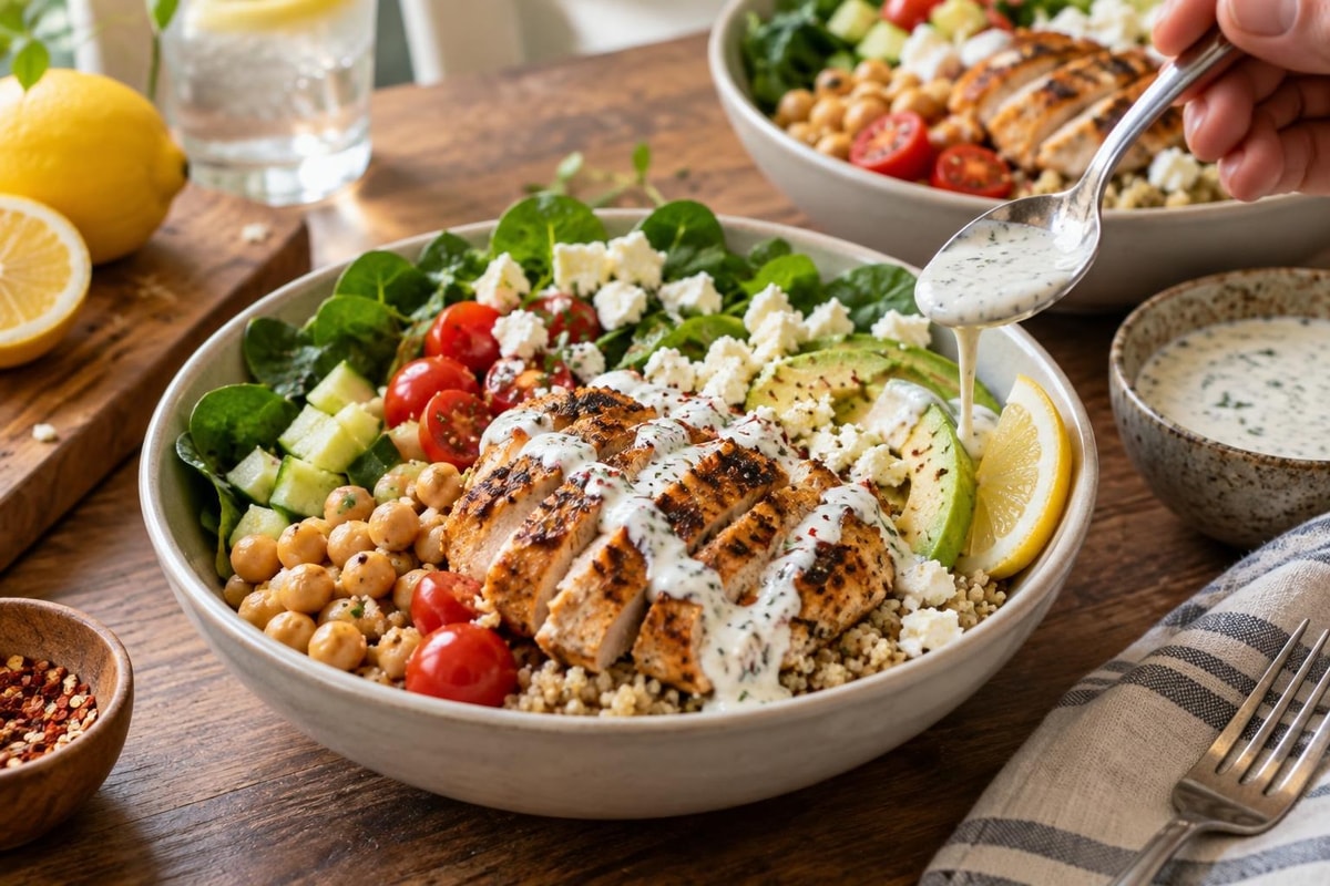 Power Grilled Chicken Quinoa Bowls Power Grilled Chicken Quinoa Bowls recipe from Macro Plate Co.