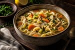 Slow Cooker Chicken Noodle Soup recipe from Ember Pot