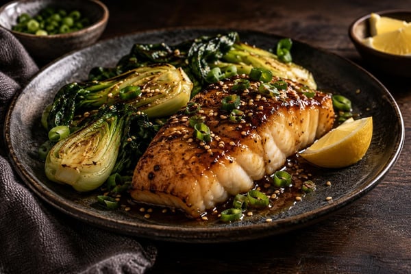 Miso Glazed Cod Bok Choy Miso Glazed Cod Bok Choy recipe from Sage & Millet Kitchen