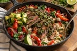 Roasted Chimichurri Steak Rice Bowl recipe from Crossroads Kitchen