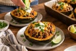 Lean Turkey Taco Stuffed Squash recipe from Macro Plate Co.