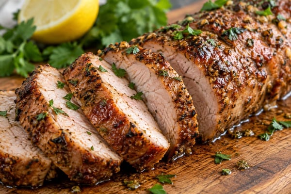 Air Fryer Pork Tenderloin recipe from The Snap Skillet