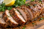 Air Fryer Pork Tenderloin recipe from The Snap Skillet