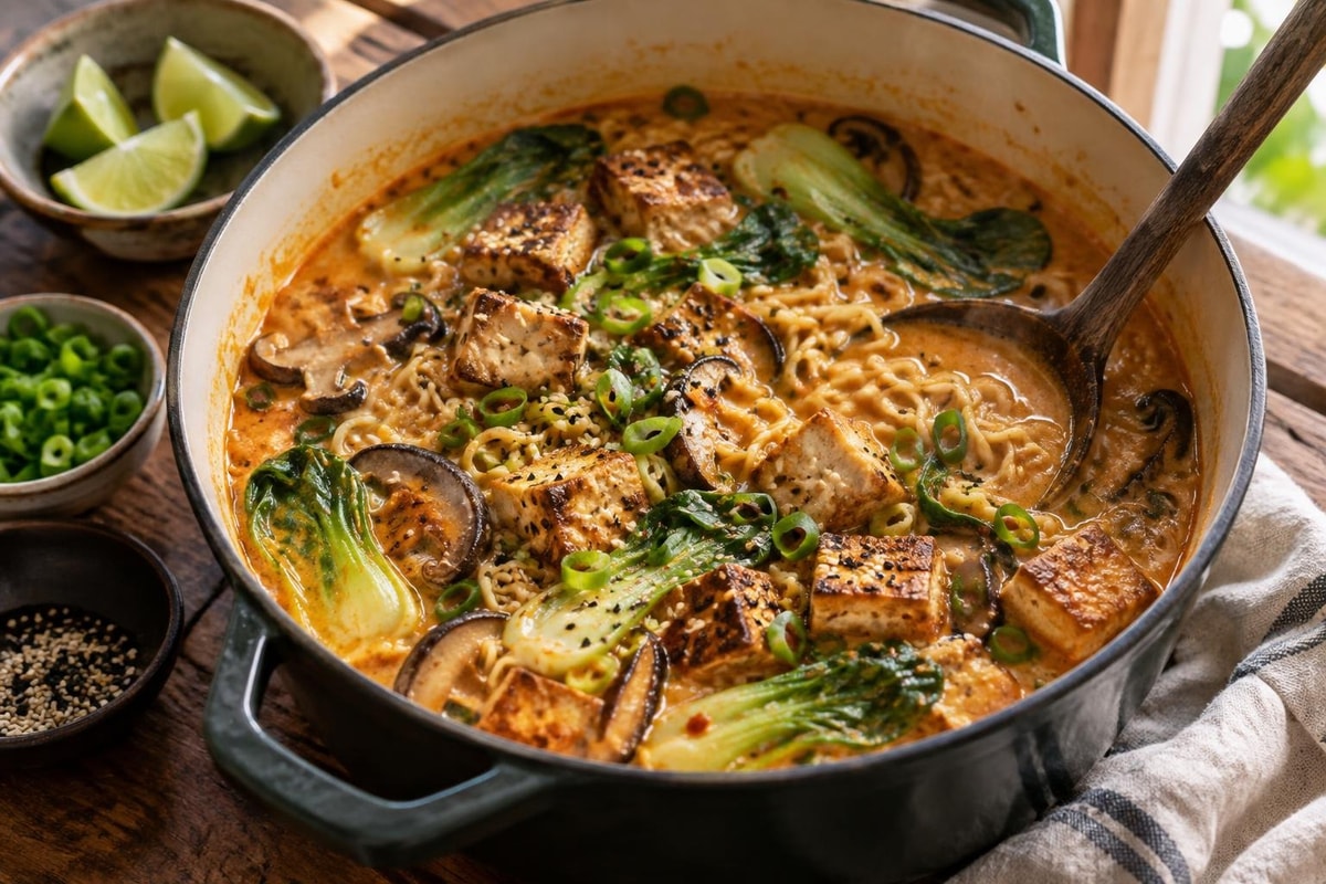 Carrot Ginger Miso Ramen Carrot Ginger Miso Ramen recipe from Pure Fork Plant Lab