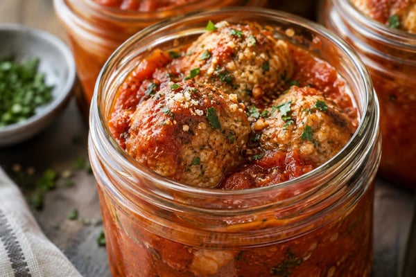 Grab-and-Go Turkey Meatball Marinara Jars Grab-and-Go Turkey Meatball Marinara Jars recipe from Sunday Box Kitchen