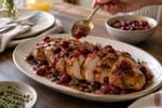 Turkey Tenderloin Cranberry Shallot Pan recipe from Featherlite Fork