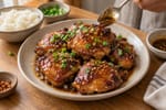 Sticky Chicken Thighs recipe from The Snap Skillet