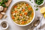 Homemade Chicken Noodle Soup recipe from Thrifty Thyme