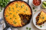 Pantry Bean Corn Tamale Pie recipe from Pantry Ledger Kitchen