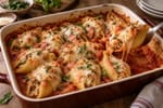 Dippable Cheesy Tomato Turkey Shells recipe from Little Fork Academy