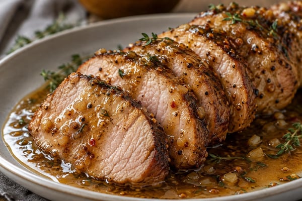 Skillet Maple Mustard Pork Tenderloin Skillet Maple Mustard Pork Tenderloin recipe from Crossroads Kitchen