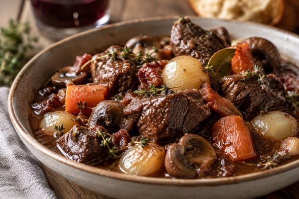 Beef Bourguignon Beef Bourguignon recipe from Simone's Protein Plate