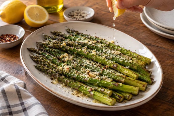 Air Fryer Asparagus recipe from The Snap Skillet