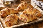 Ham and Cheese Croissants recipe from Sunrise & Crumb