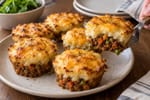 Cheesy Shepherd Cottage Pie Cups recipe from Velvet Spoon Kitchen
